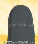 サンムーン女主人公の髪型ストレートロング・色ブラック(後ろ姿)