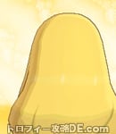 サンムーン女主人公の髪型ウェーブロング・色ゴールド(後ろ姿)