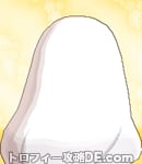 サンムーン女主人公の髪型ウェーブロング・色ホワイト(後ろ姿)