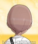 サンムーン女主人公の髪型ショート・色ピンクブラウン(後ろ姿)