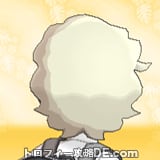 サンムーン男主人公の髪型ウェーブパーマ・髪色プラチナブロンドの後ろ姿