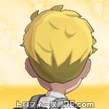 サンムーン男主人公の髪型ソフトリーゼント・髪色ゴールドの後ろ姿